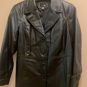Priced to sell! Pristine East 5th Genuine Leather Trench Coat (Buttoned Cuffs)